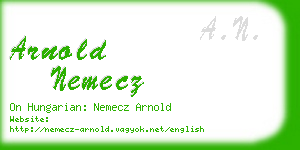 arnold nemecz business card